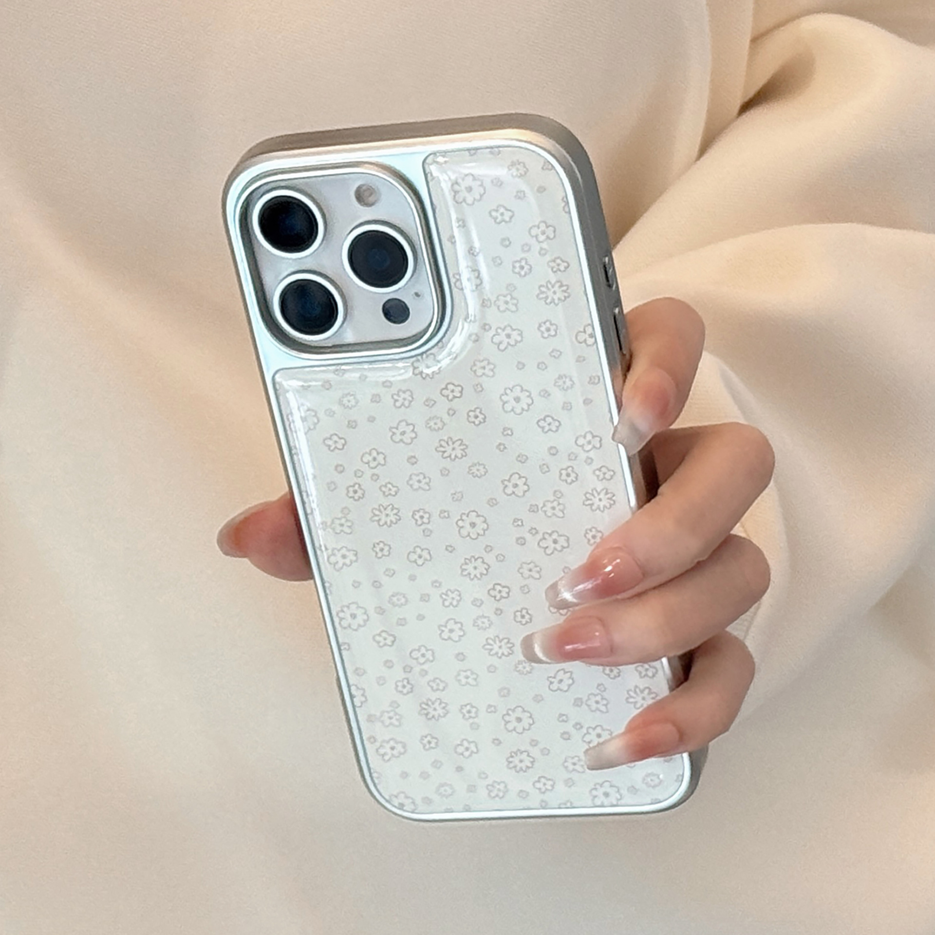 Coque de protection à motif fleurs pour iphone et huawei_voghion.com