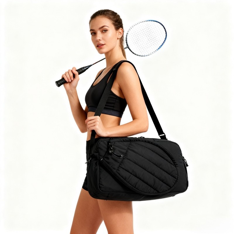 Bolsa de tenis al aire libre bolsa deportiva bolsa de mano bolsa de raqueta bolsa de zapato bolsa de bádminton separación seca y húmeda