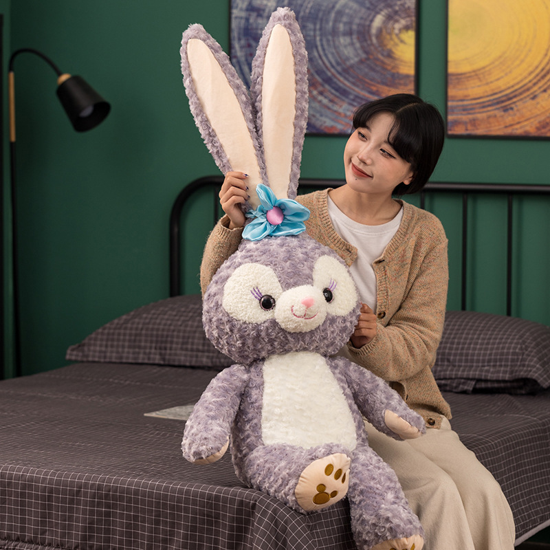 Peluche coniglietto, simpatico cuscino per dormire, bambola di pezza, regalo di compleanno unisex per bambine di età superiore ai 6 anni._voghion.com