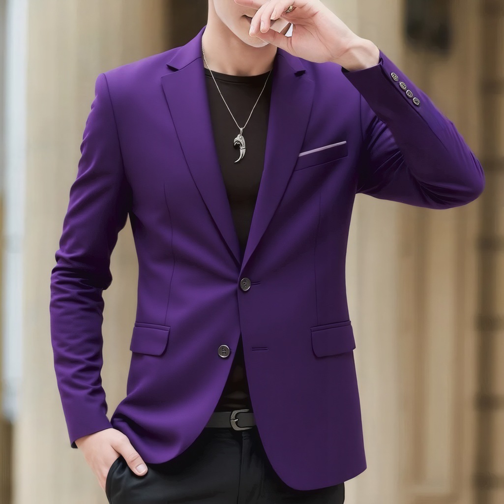 Blazer uomo slim fit giacca elegante per business e casual_voghion.com
