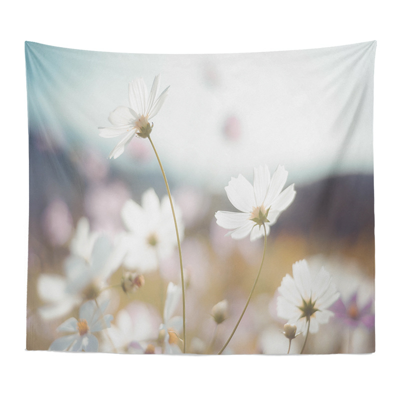 Exportación Comercio exterior Piel de camarones Amazon Fondo tela nórdico paisaje abstracto pintura dormitorio decoración colgante tela entrega de una sola pieza