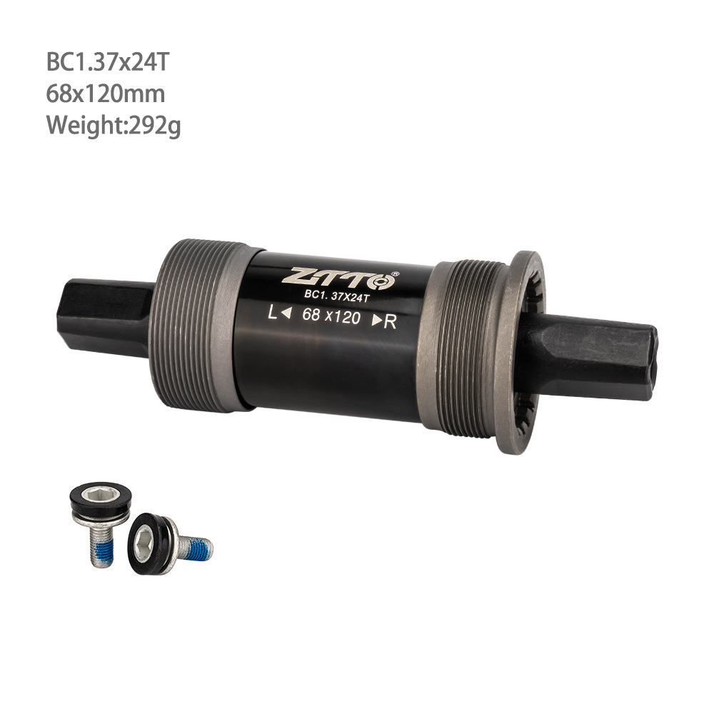 Bicicleta de carretera plegable de montaña ZTTO, eje cuadrado universal, eje central, cojinete, 68mm con tornillo impermeable