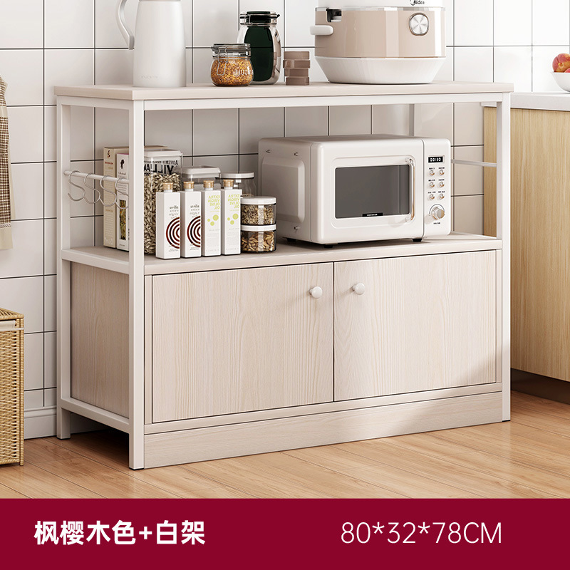 Cocina piso multi-capa vestidor rack de almacenamiento Hogar Moderno minimalista sala de estar pared gabinete de almacenamiento rack de microondas