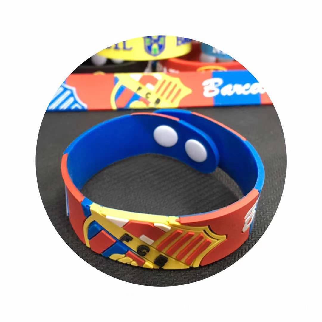 Pulseras de PVC con el Emblema de la Copa Mundial de Francia, España, Portugal, Bélgica y Países Bajos, Pulseras de Goma Suave para Aficionados