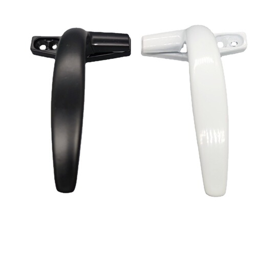 Factory direct delivery seven-character handle solid aluminum alloy material window round handle flat foot model 50 flat open window one piece dropshipping