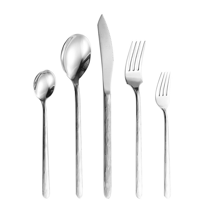 不锈钢餐具套装新款木纹刀叉勺系列创意餐具新美式加厚不锈钢餐具|undefined