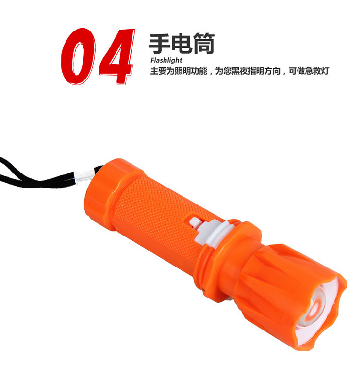 Car Emergency Kit, Small Portable Car Emergency Rescue Tool, Round Bag, Car Fire Extinguisher, Multi-Functional First Aid Kit