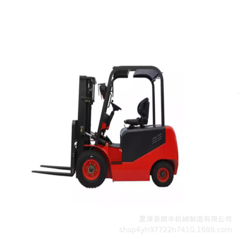 全电动搬运车 2T四轮座驾电动叉车 堆高叉车全电动液压堆高装卸车