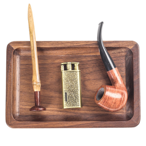 Walnut shredded tobacco wake-up tray, wet tray wake-up tray, hand-rolled cigarette storage tray, cigarette rolling tray, cigarette tray, smoking utensils