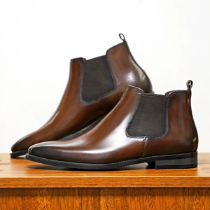 Melden Shoe Factory 4039 Ботинки Челси, мужские британские рукава, кожаные ботинки ручной работы в стиле ретро, ​​британские ботинки Martin с высоким берцем