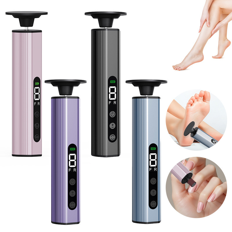 跨境九档电动磨脚器去脚皮神器去死皮老茧修足器带屏磨甲器修脚器|undefined