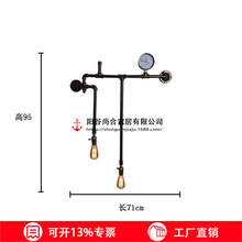 loft复古工业风壁灯创意咖啡馆餐厅酒吧装饰过道个性水管壁灯