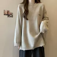 Knitted sweater, plus size, loose fit