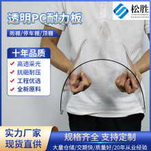 PC耐力板阳光板透明塑料板挡雨板5mm车棚采光屋顶阳光房遮雨棚板