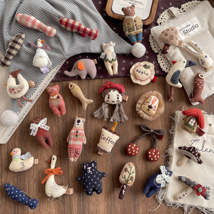 Autumn and Winter Korean Children's Cartoon Hairpin Cute Little Girl Cotton Headwear Duckbill Clip Girls' Hair Accessories Hairpin
