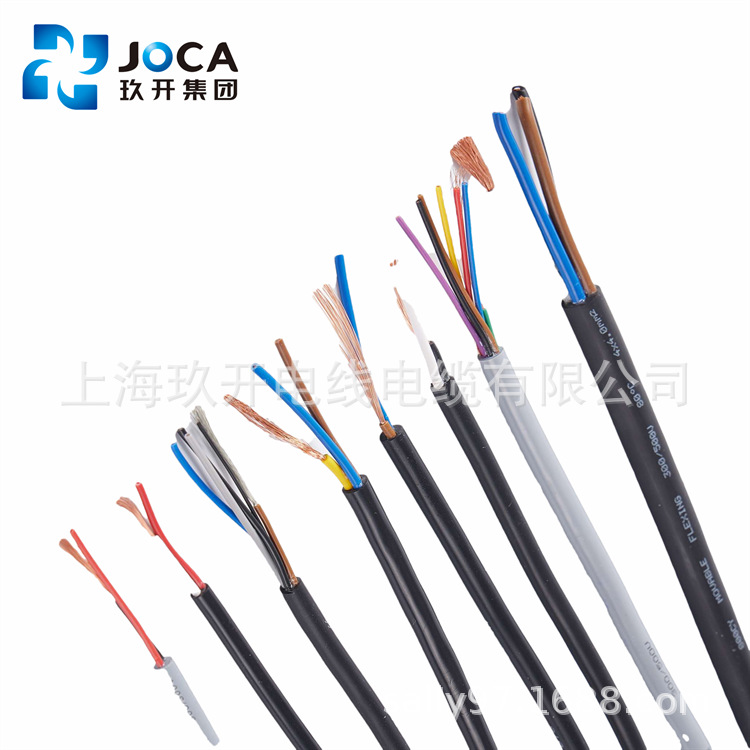 JIUKAI上海玖开CE认证H05VVH6-F 6*1.0/9*1.5 0.75护套线欧规电线