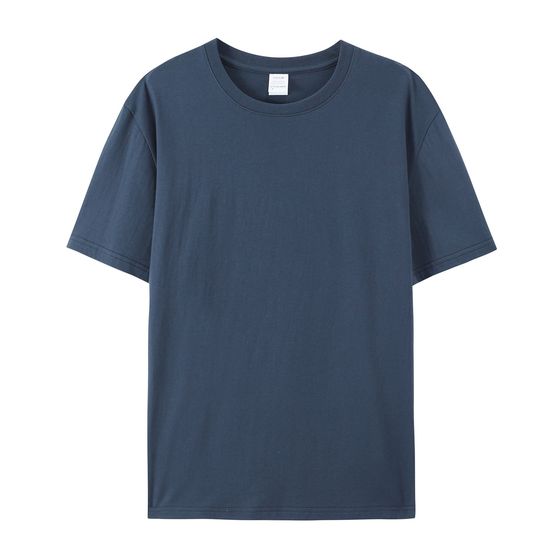 Foreign trade European code cotton short sleeve T-shirt 180g men's and women's plus size cross-border T-shirt POD a custom LOGO pattern