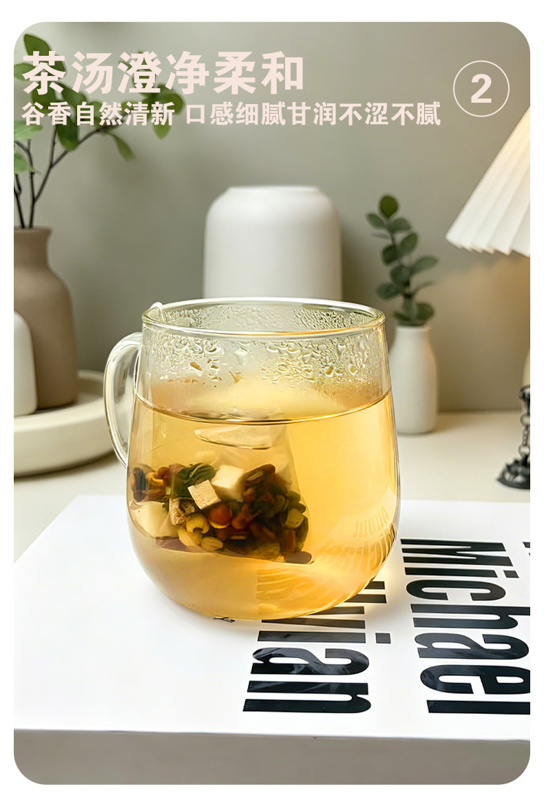 Chinese Yam & Poria Herbal Tea (Shan Yao Fu Ling Yi Mi Cha) — Five-Herb Dampness Blend, 10 Teabags specifications