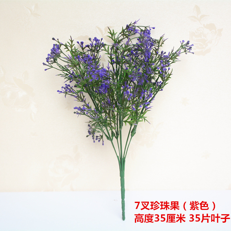 Flores artificiales, flores de ajenjo, flores de plástico, hierba falsa, plantas verdes, arreglos florales en la pared, accesorios, restaurantes de tiro