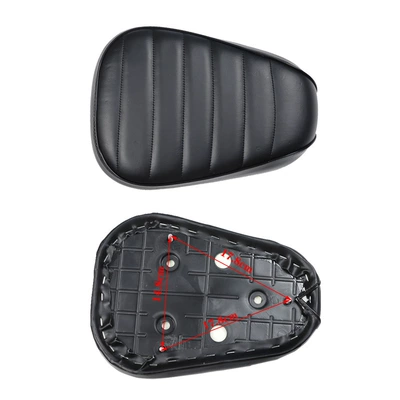 Motorcycle cushion accessories double size Harley - triangle-thickened-left-pad-one-xl