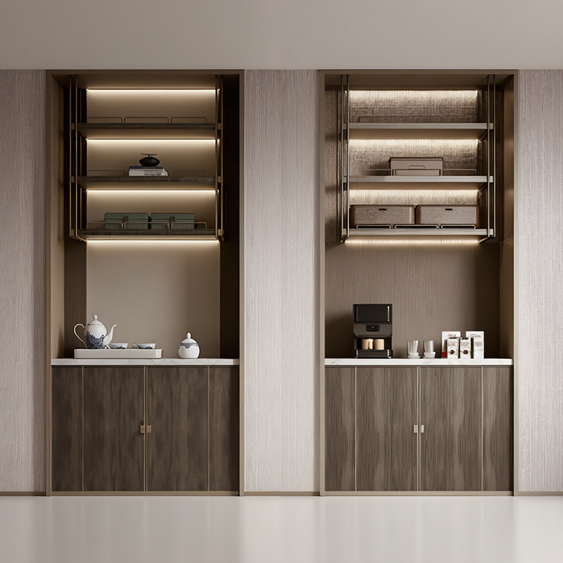 Hotel Furniture Hotel Room Minibar Guest Room Tea Cabinet Hotel Furniture Manufacturer Guest Room Sideboard
