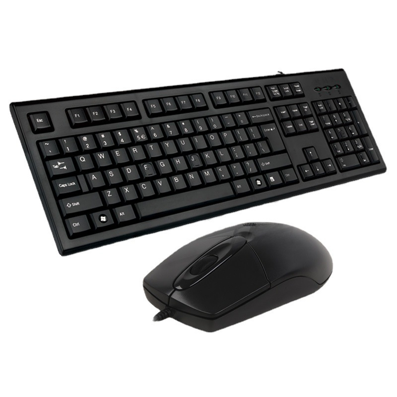 双飞燕KR-8572N 有线键鼠套装 网吧办公游戏键盘鼠标套件防水USB