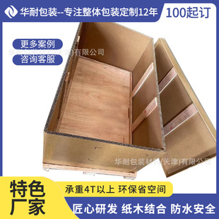 Use Paper Instead of Wood. Paper and Wood Combined with Heavy-Duty Environmentally Friendly Carton Packaging. Customized Source Factory Provides Packaging Structure Design