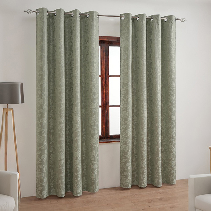 Nordic Style Blackout Curtains For Bedroom With Thick Lace Coating_voghion.com