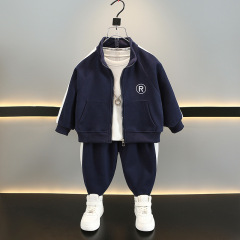 8867儿童套装2025新款男童秋装帅气时髦衣服春秋洋气运动服两件套