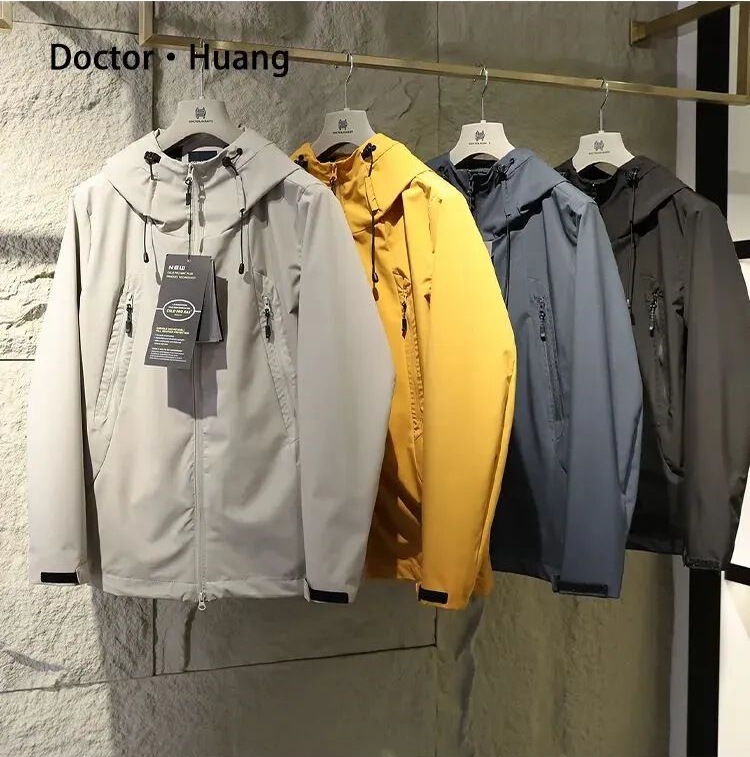 Double access control elastic adjustable all-weather high-end outdoor feng shui lovers jacket jacket jacket