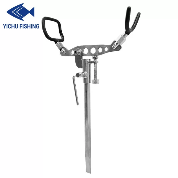 Stainless Steel Floor-Mounted Fishing Rod Holder Adjustable Rock Fishing Rod Fishing Rod Holder Fishing Gear Wholesale