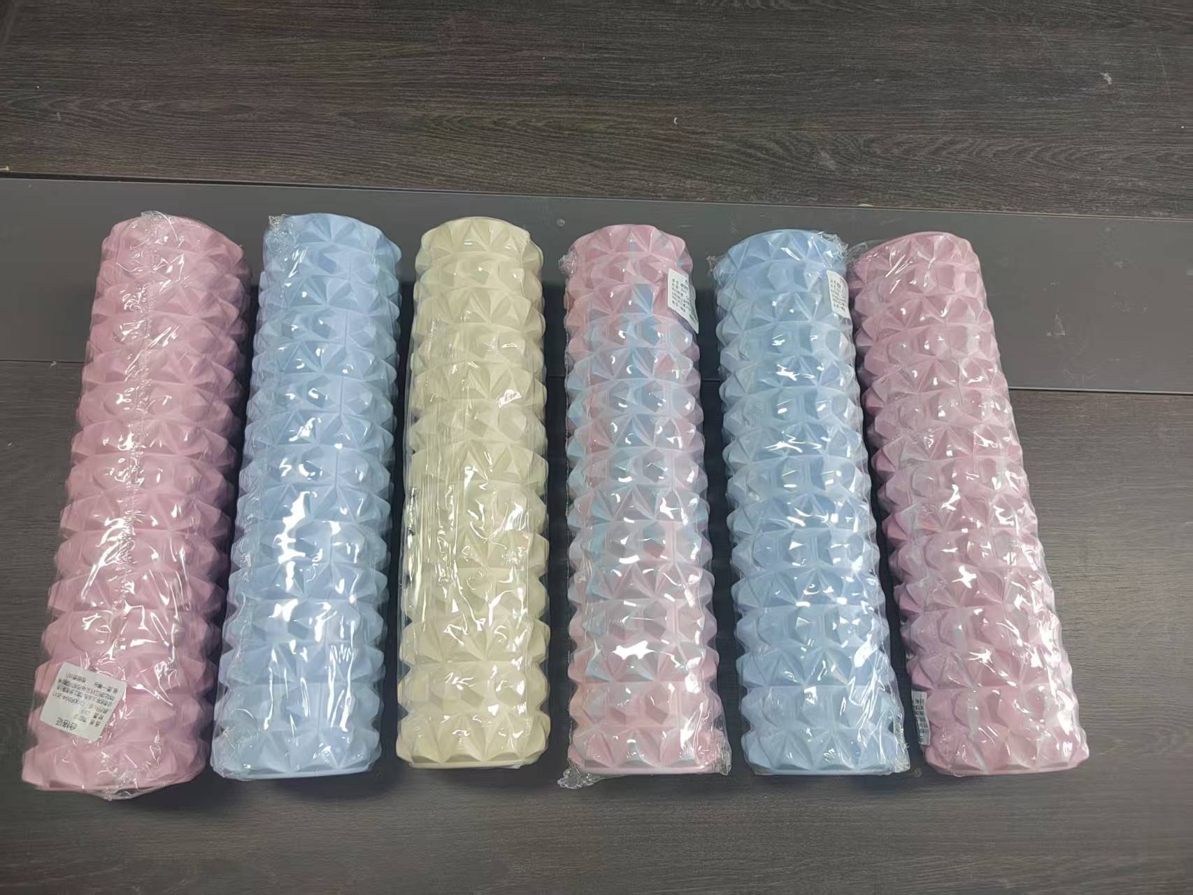 Köpük rulo bacak egzersiz aracı yoga sütunu bacak masaj sopası büyük ve küçük bacaklar için kas gevşeme fitness masajı