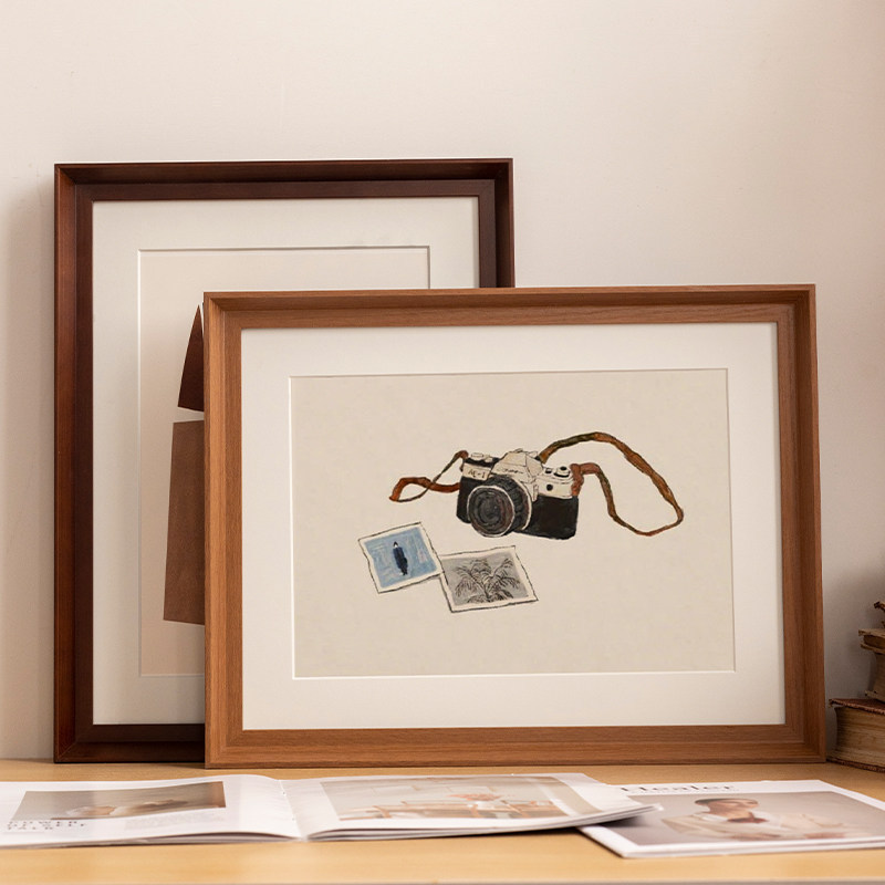 Solid Wood Picture Frame for Mounting Calligraphy, Paintings, Photos, and Prints; 8K Oil Painting Outer Frame; Wall-Mounted Large Frame for Puzzles Solid Wood Picture Frame for Mounting Calligraphy, Paintings, Photos, and Prints; 8K Oil Painting Outer Frame; Wall-Mounted Large Frame for Puzzles