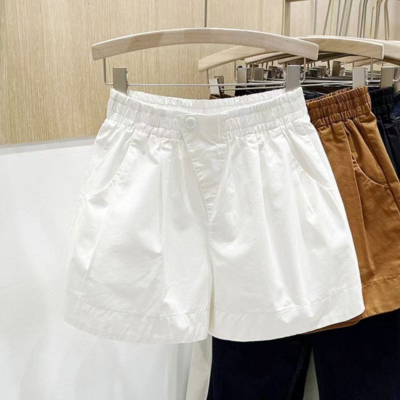 2026 Summer New Style Age-Reducing Women's Thin High-Waisted Loose Slimming Twill Suit Triangle Shorts