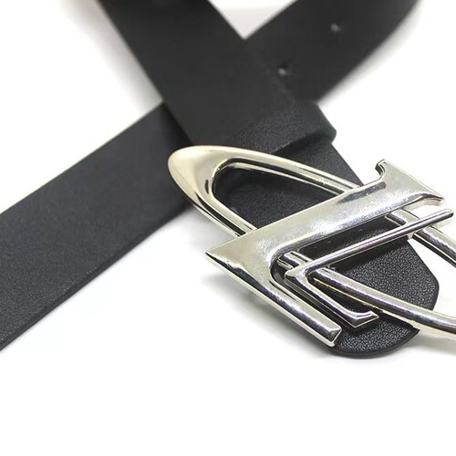 2024 Trendy New Oval English Buckle Belt for Women's Jeans Skirts Accessories Fashion Versatile Personalized Belt