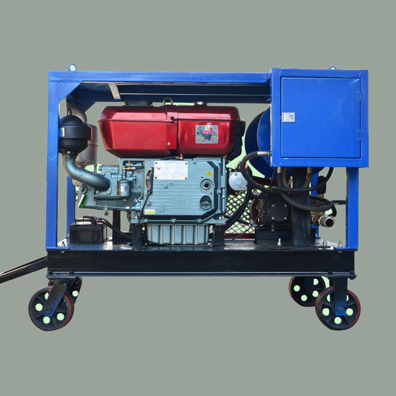 小区管道油污疏通清洗用高压清洗设备 小型高压疏通清洗机