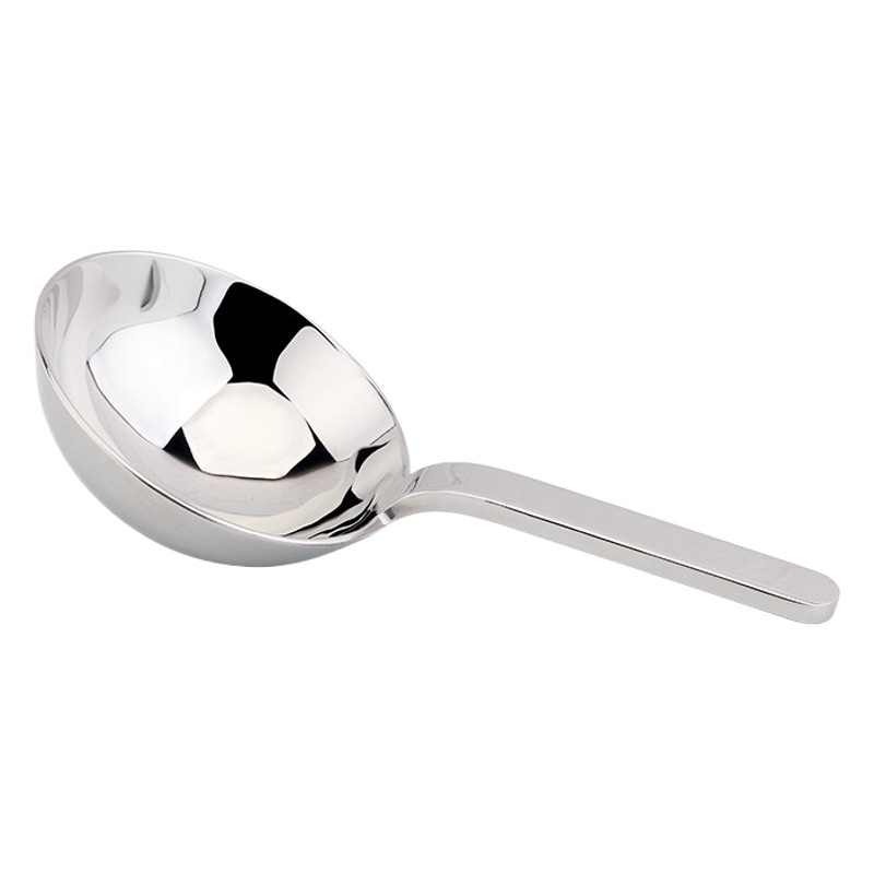 Chockmen Zhuo Deming 18 / 10 cucharas hemisféricas de mano corta de trabajo pesado cucharas de arroz de harina 304 cucharas de arroz de harina