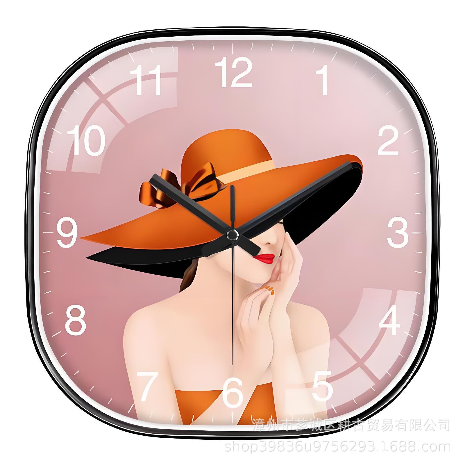 【30CM】시계 벽시계 고급 미용실 이발사 댄스 스튜디오 크로스보더 시계Đồng hồ
