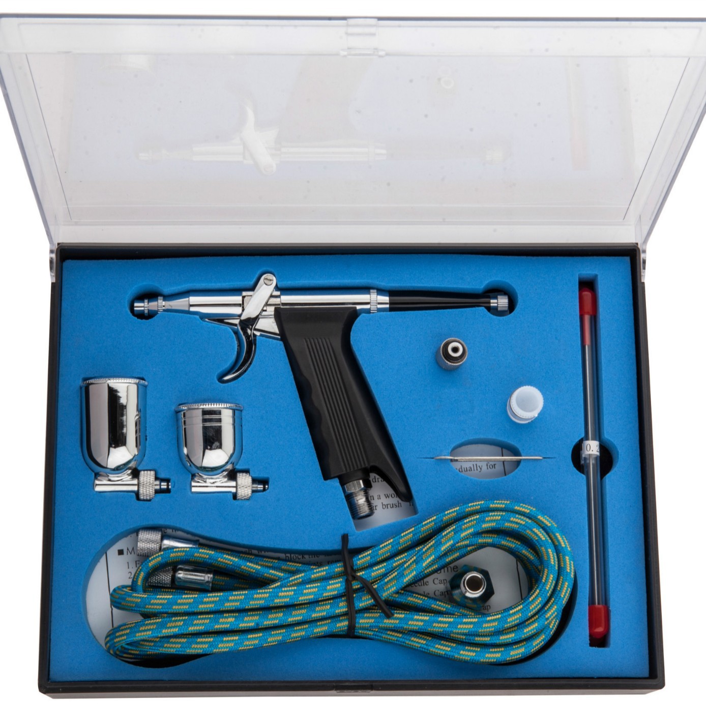 厂家直供供应0.3mm口径 7cc&10cc侧壶枪式喷笔套装TD-116k