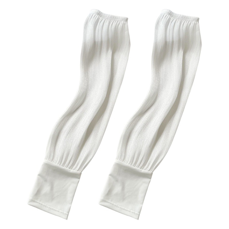 Verano estilo coreano encaje sol protección oversleeve mujeres al aire libre protección UV conducción equitación grande transpirable hielo manga brazo protección