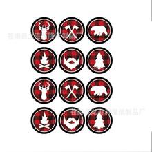 兴兴花朵类唯美 礼品装饰不干胶贴纸标签封口贴12贴