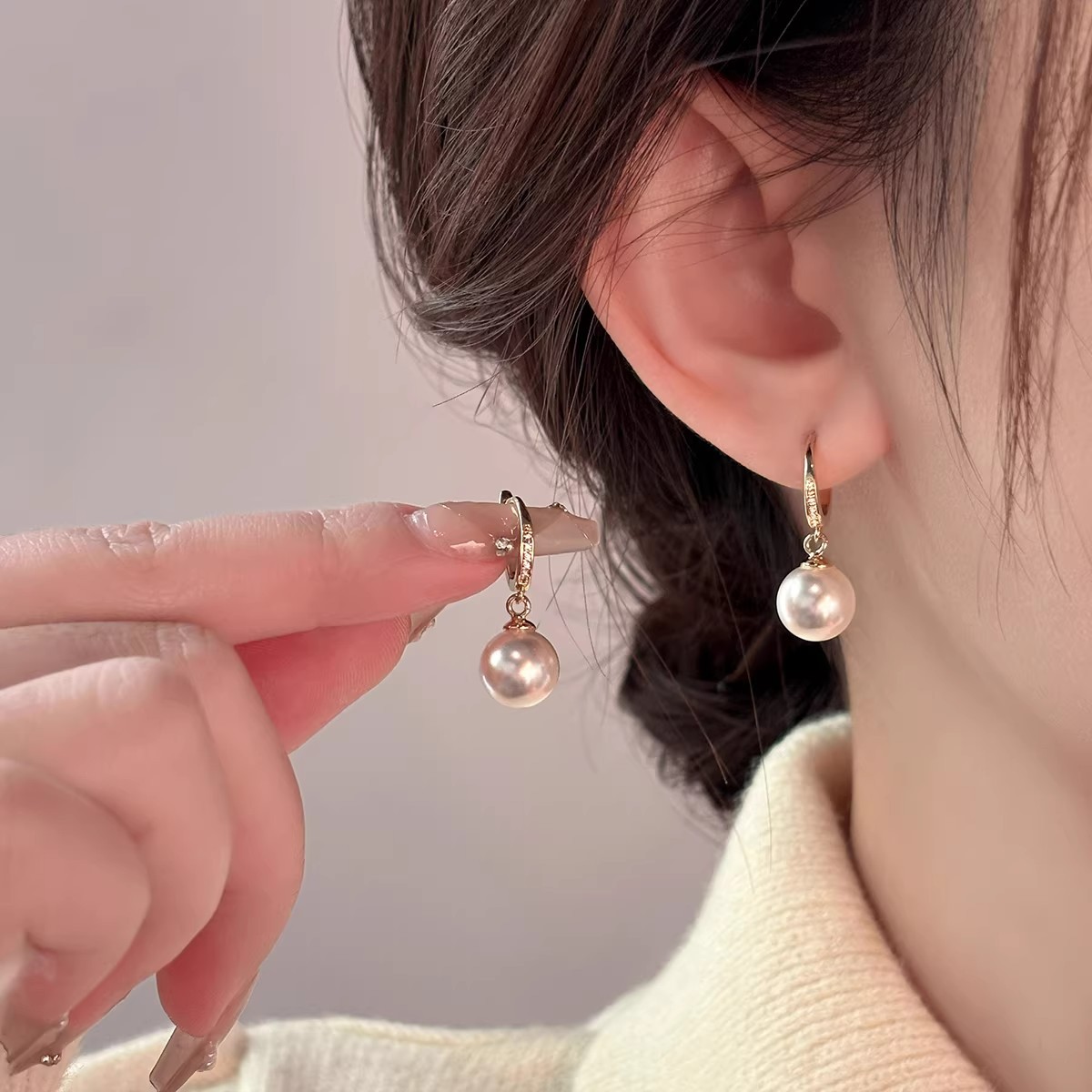 Shijia Pearl Earrings 2026 New Popular Style High-End Elegant Versatile Unique Luxurious Earrings for Women