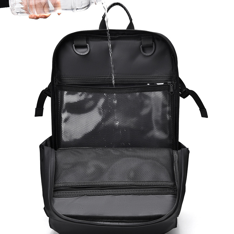 Mochila de negocios para hombres nuevos transfronterizos, ciclismo al aire libre, gran capacidad, bolsa deportiva para computadora de 17 pulgadas, mochila de viaje, marea