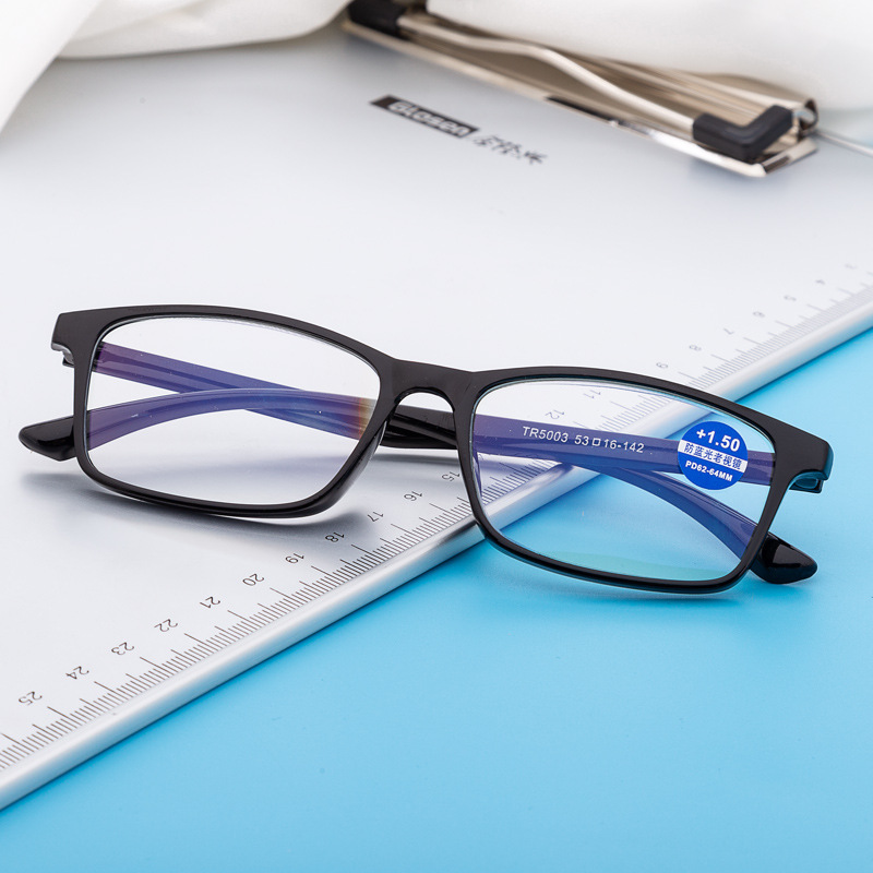 Manufacturer Wholesale Tr90 Anti-Blue Light Reading Glasses Resin Coated Reading Glasses Anti-Blue Light Ultra-Light Men and Women Danyang