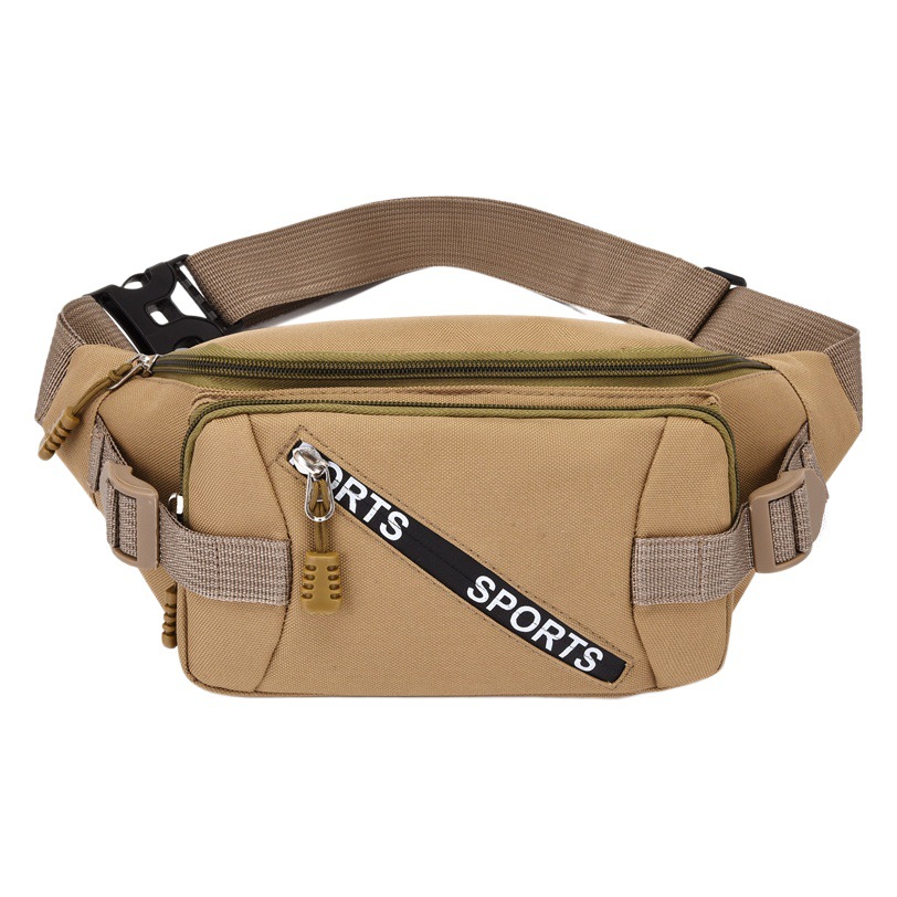 Fashionable Mountaineering Waist Bag, Sports Waterproof Oxford Cloth Crossbody Bag, Outdoor Men's Chest Bag, Multifunctional Mobile Phone Bag for Men