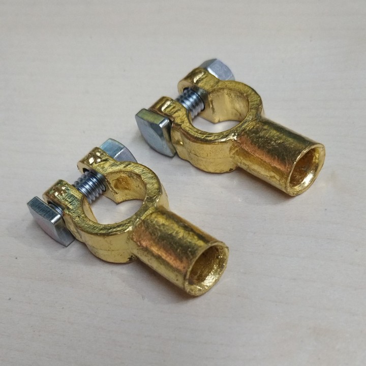 蓄电池转接头油堵式铜桩头35型压接式电瓶圆柱端子转接头锂电池