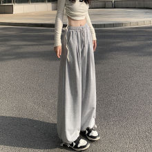 秋冬休闲裤子女日系oversize束脚运动卫裤宽松显瘦抽绳时尚灯笼裤