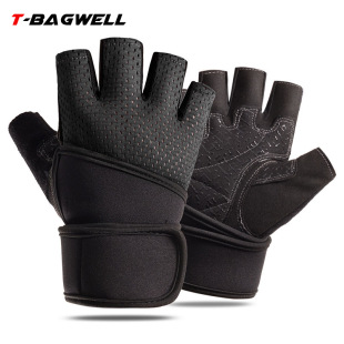 Fitness gloves men's and women's sports half finger long wrist guard barbell weightlifting wholesale dumbbell non-slip generation Amazon A1