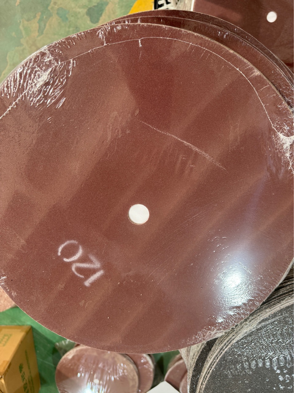 砂布盘环氧地坪研磨机水泥地面磨地机固化抛光翻新无尘打磨机砂纸