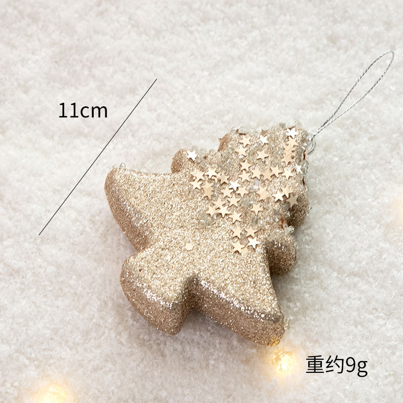 NUCHI decoración navideña transfronteriza bola de Navidad pintada bastón colgante de árbol de Navidad adorno de Navidad pequeño colgante